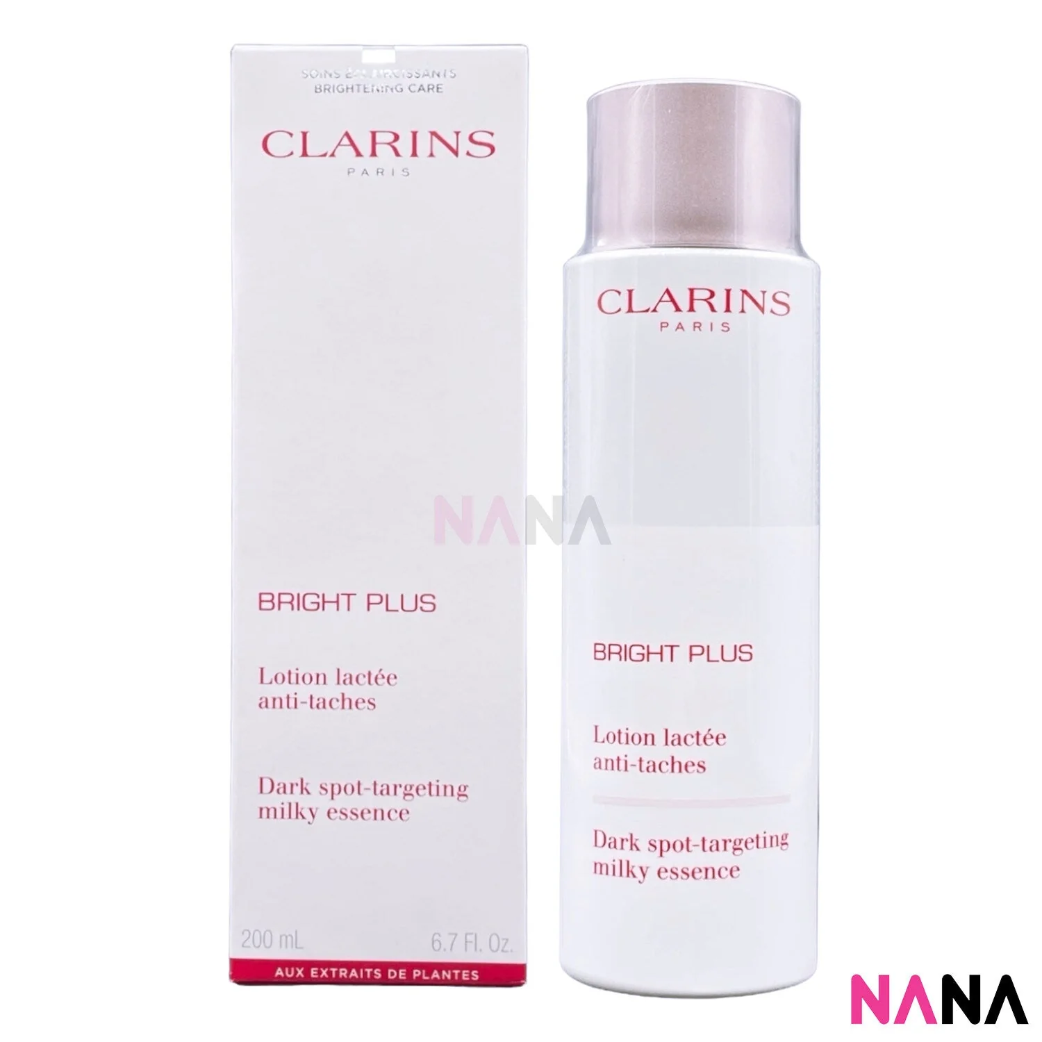 Clarins Bright Plus Milky Essence 200ml + Bright Plus Dark Spot-Targeting Moisturizing Emulsion 75ml - Image 4