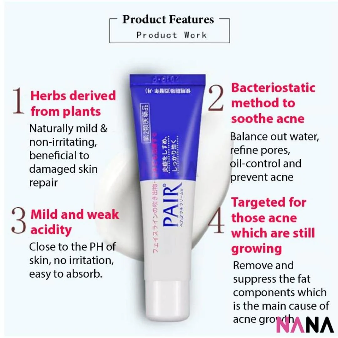 LION (JAPAN) PAIR Acne Cream W 14g Antibacterial Acne Face Cream - Image 6