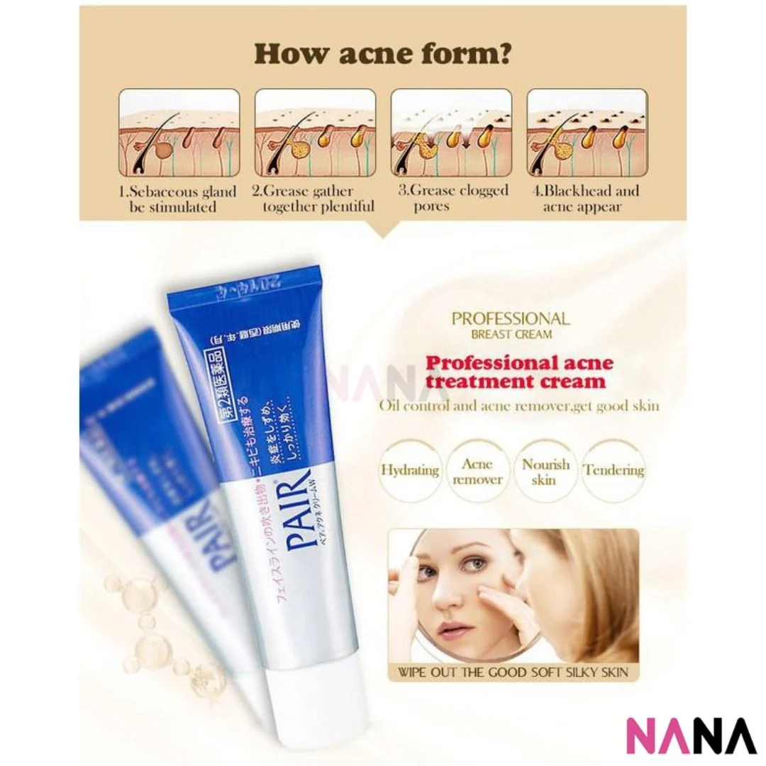 LION (JAPAN) PAIR Acne Cream W 14g Antibacterial Acne Face Cream - Image 7