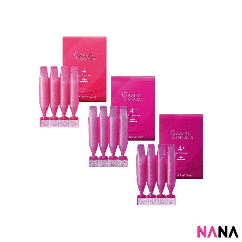 Milbon Grand Linkao Hair Treatment - 4x (9g x 4pcs) [For Coarse Hair] - Image 5