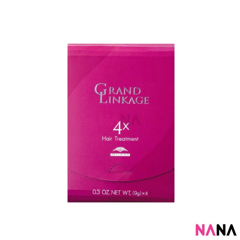 Milbon Grand Linkao Hair Treatment - 4x (9g x 4pcs) [For Coarse Hair] x 2 - Image 4
