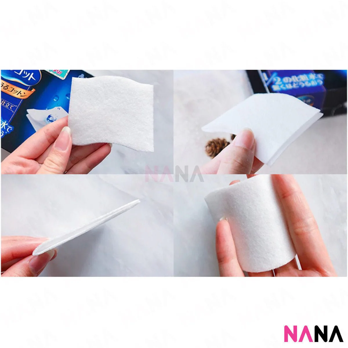 Unicharm Silcot Uruuru Sponge Facial Cotton (40 Sheets) - Image 3